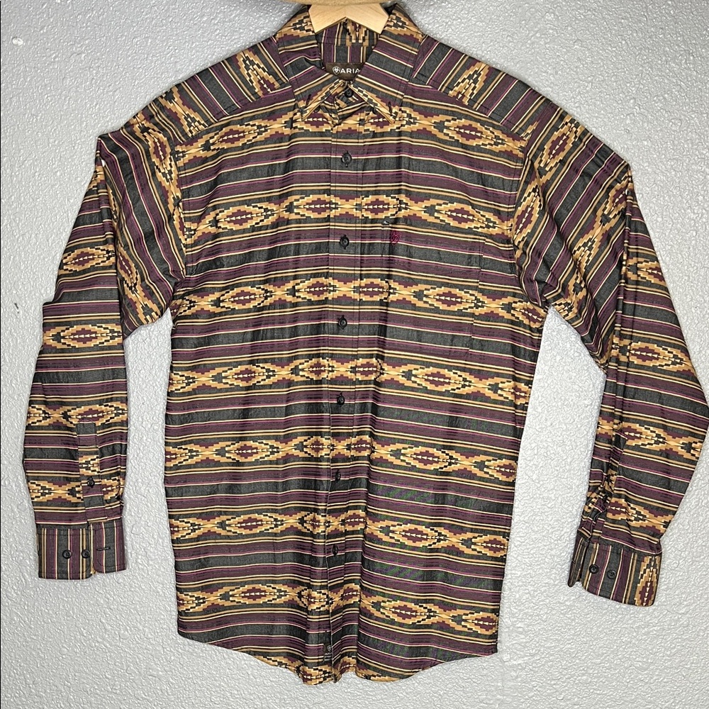 Ariat button down aztec print